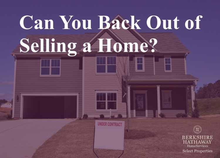 can you back out of buying a house